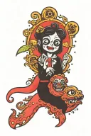 the binding of isaac guppy tattoo design idea