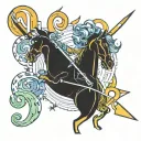sagittarius and number 26 1998 date of birth tattoo design idea