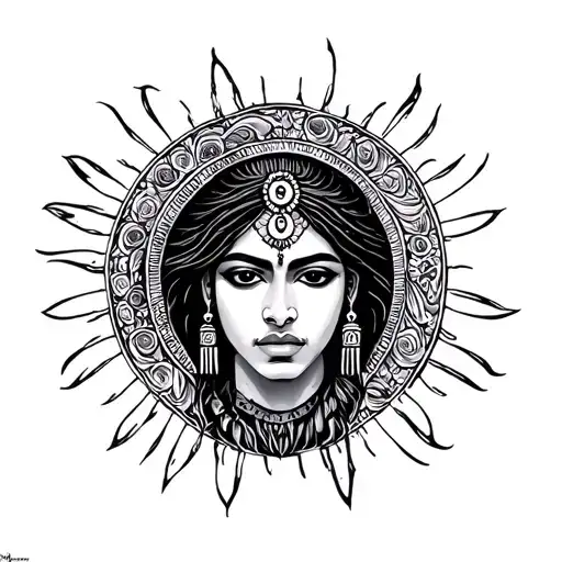 Nahom, Aquarius, Ethiopia tattoo design idea