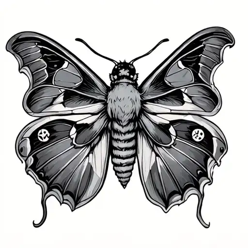 Sleep Token band logo moth tattoo tattoo design idea