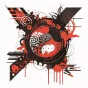 enso circle tattoo design idea