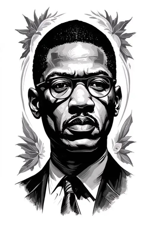 Malcolm X tattoo design idea