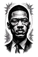 Malcolm X tattoo design idea