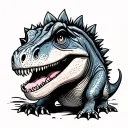 Cute Dinosaur tattoo design idea