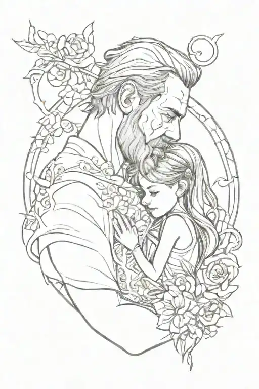 father to daughter tattoo tattoo design idea