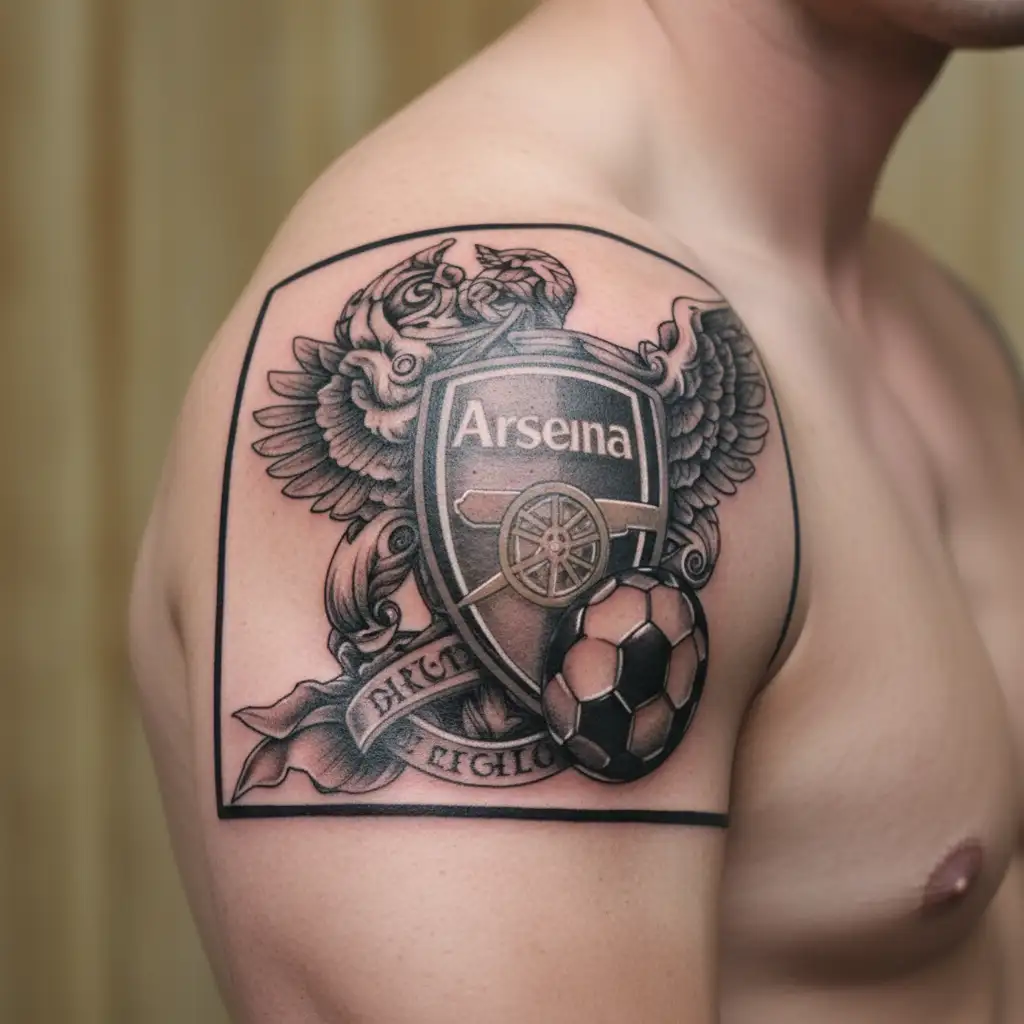 arsenal football club tattoo design idea