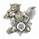 arsenal football club tattoo design idea