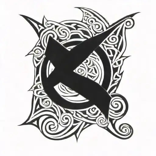 Celtic Superman symbol tattoo design idea
