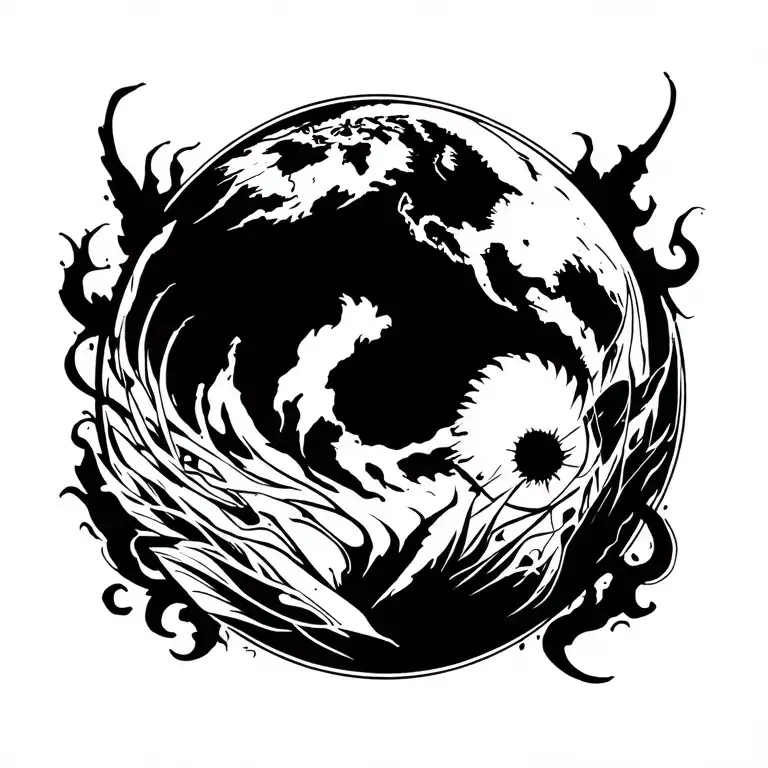 Uruz, raidho, kenaz, gebo, world, hagalaaz, naudhiz, Isa, eihwaz, permero, algiz, sowilo, tiwaz, berkano, mannaz, laguz, tattoo design idea