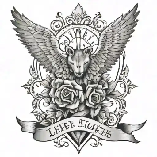 We will always live together and die together with a line of tattoo design idea