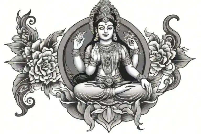 Laxmi  tattoo design idea