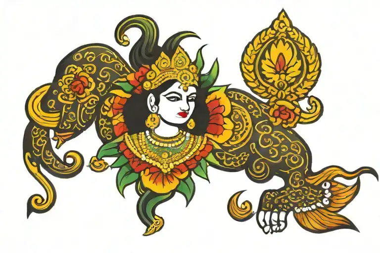 Laxmi  tattoo design idea