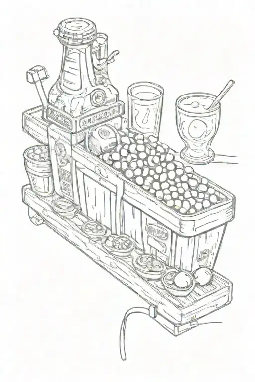 bud light, Dallas cowboys, bowling alley and meat cutter tattoo design idea