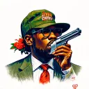 thug in ny tattoo design idea