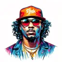 thug in ny tattoo design idea