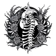 spine tattoo 7 days of creation tattoo design idea
