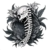 spine tattoo 7 days of creation tattoo design idea
