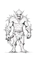 Warhammer blood bowl treeman tattoo design idea