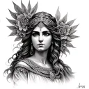 Hera Goddess tattoo design idea