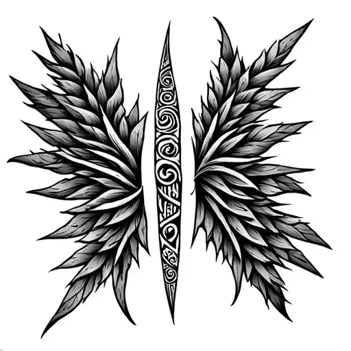 Ogham tattoo design idea