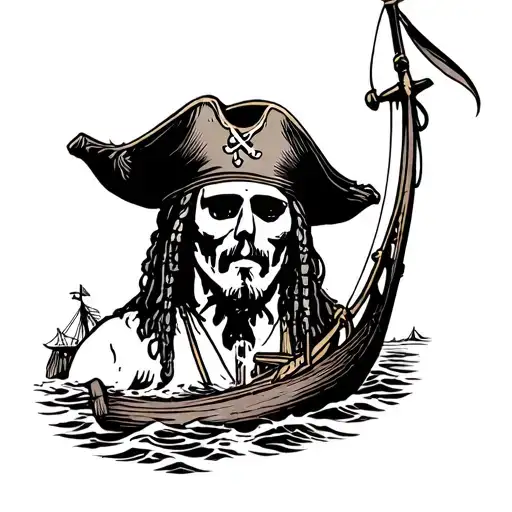 Pirates Of The Caribbean tattoo design idea