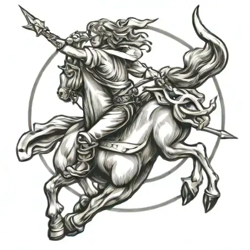 Cody, Sagittarius, Calgary tattoo design idea