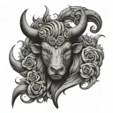 taurus gemini sleeve tattoo design idea