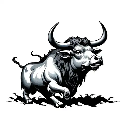 Chinese Ox tattoo design idea