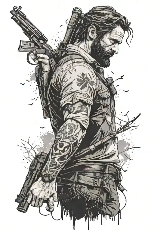 sleeve, elden ring, last of us, red dead redemption 2 tattoo design idea