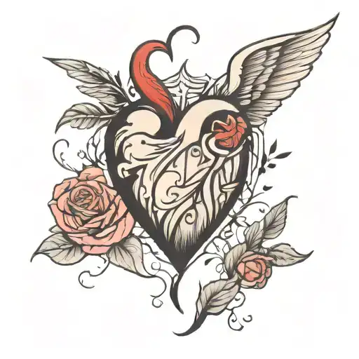 healing broken heart   tattoo design idea