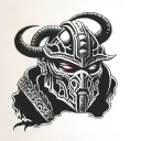 Kabal Ultimate Mortal Kombat characters tattoo design idea