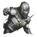 Kabal Ultimate Mortal Kombat characters tattoo design idea