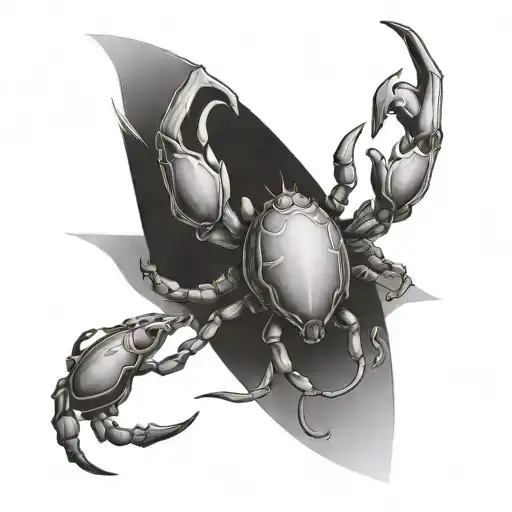 cancer horoscope tattoo design idea