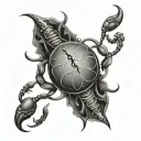 cancer horoscope tattoo design idea