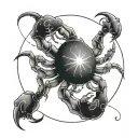 cancer horoscope tattoo design idea