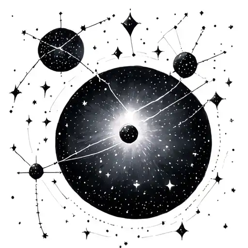 dessin pleiades constellation tattoo design idea