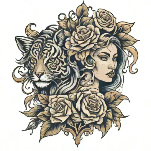 Elizabeth and mikhail  tattoo design idea