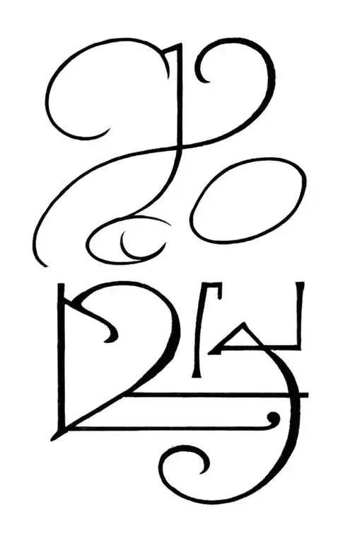 symbolize my journey, include symbols for music, love, passion, healing, growth, water, honey, and the number 24 tattoo design idea