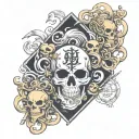 SEVEN DEADLY SINS JAPANESE CONCEPT tattoo design idea