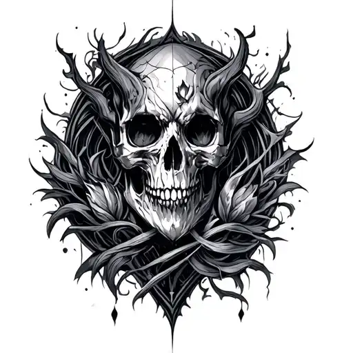 Dark Fantasy tattoo design idea