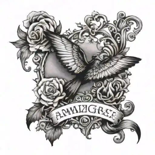 amazing Grace song   tattoo design idea