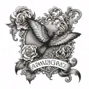amazing Grace song   tattoo design idea