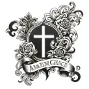 amazing Grace song   tattoo design idea