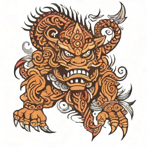borneo tribal design tattoo design idea