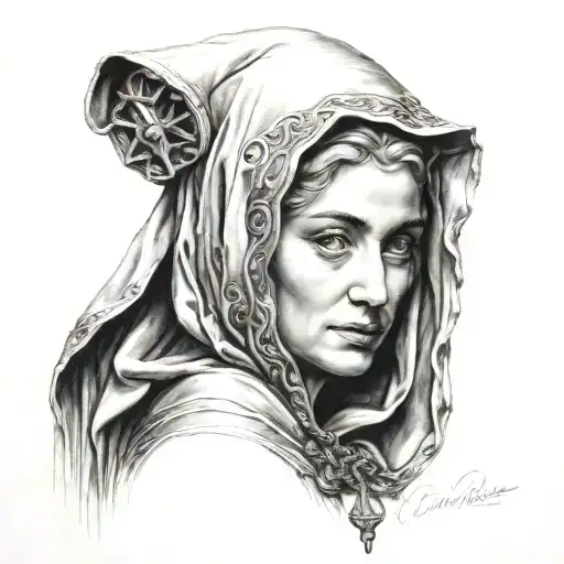 madonna delle lacrime siracusa tattoo design idea