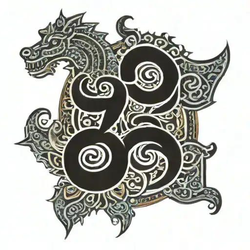 sanskrit shlok at bottom tattoo design idea