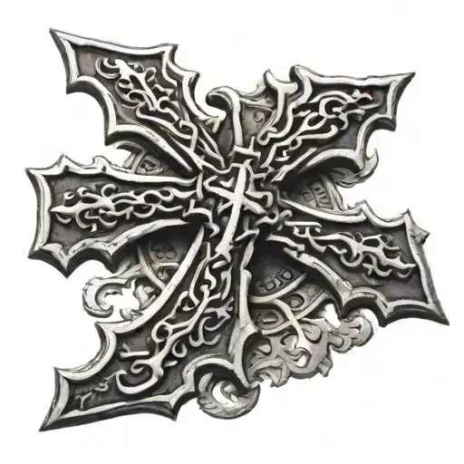 Serbian cross tattoo tattoo design idea