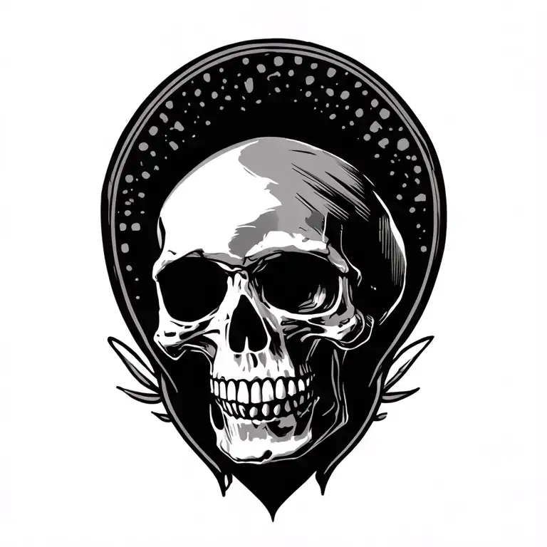 skeleton with camera tattoo design idea