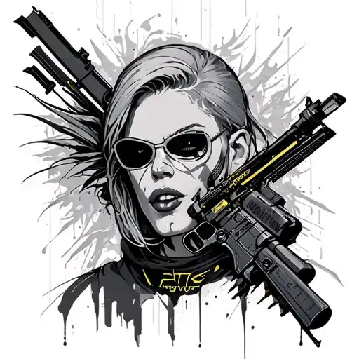 cyberpunk 2077 tattoo design idea