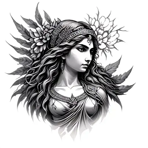 Hera Goddess tattoo design idea